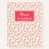 Cute Cherry Pattern Kitchen Poem 1st Cookbook Notitieboek (Voorkant)