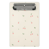 Cute Cherry Pattern – Minimal Fruit Aesthetic Mini Klembord (Voorkant)
