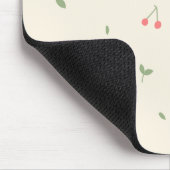Cute Cherry Pattern – Minimal Fruit Aesthetic Muismat (Hoek)