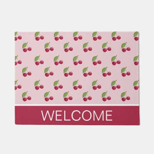 Cute Cherry Pattern Welcome Deurmat (Voorkant)
