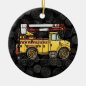 Cute Cherry Picker Truck Keramisch Ornament (Voorkant)