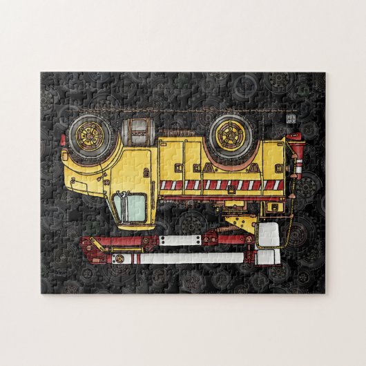 Cute Cherry Picker Truck Legpuzzel (Horizontaal)