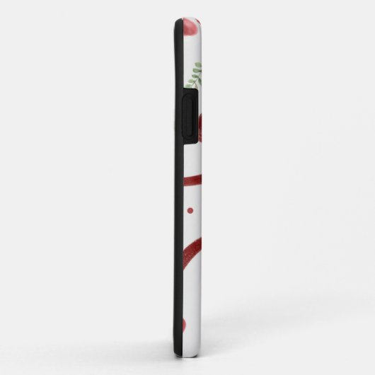 Cute Cherry & Red Ribbon Pattern Phone Case (Achterkant/rechts)