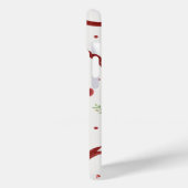 Cute Cherry & Red Ribbon Pattern Phone Case (Achterkant / Links)