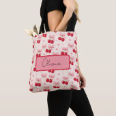 Cute Cherry & Roze Strik Tas Coquette (Dichtbij)
