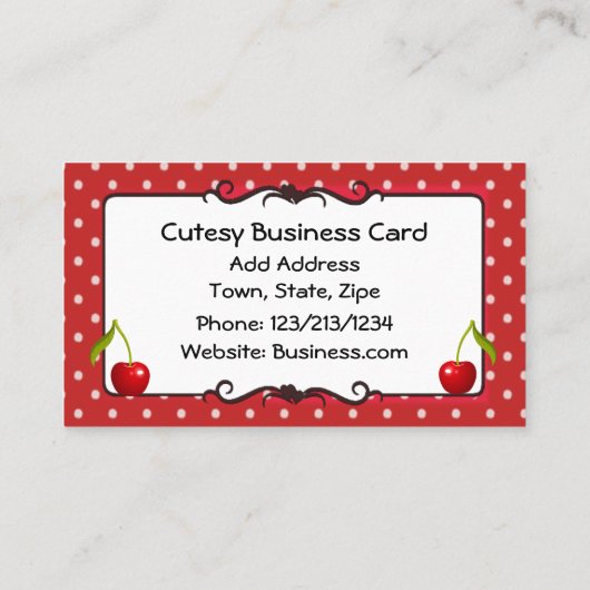 Cute Cherry ThMED Visitekaartje (Achterkant)
