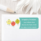 Cute cherry tomaten cartoon illustratie etiket (Insitu)