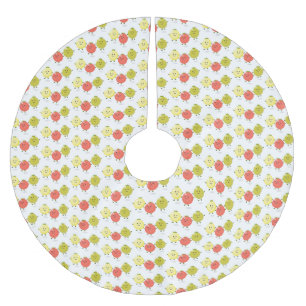 Cute cherry tomaten cartoon illustratie kerstboom rok