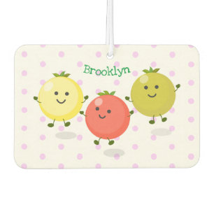 Cute cherry tomaten cartoon illustratie luchtverfrisser
