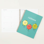 Cute cherry tomaten cartoon illustratie planner (Display)