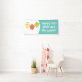 Cute cherry tomaten cartoon illustratie spandoek (Insitu)