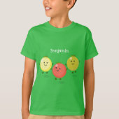 Cute cherry tomaten cartoon illustratie t-shirt (Voorkant)