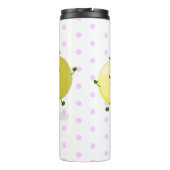 Cute cherry tomaten cartoon illustratie thermosbeker (Achterkant)