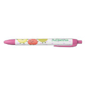 Cute cherry tomaten cartoon illustratie zwarte inkt pen (Bodem)