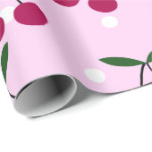 Cute Cherry Wrapping Paper Cadeaupapier (Rol Hoek)