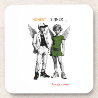 Cute Cherub Angels Hard plastic coaster Bier Onderzetter