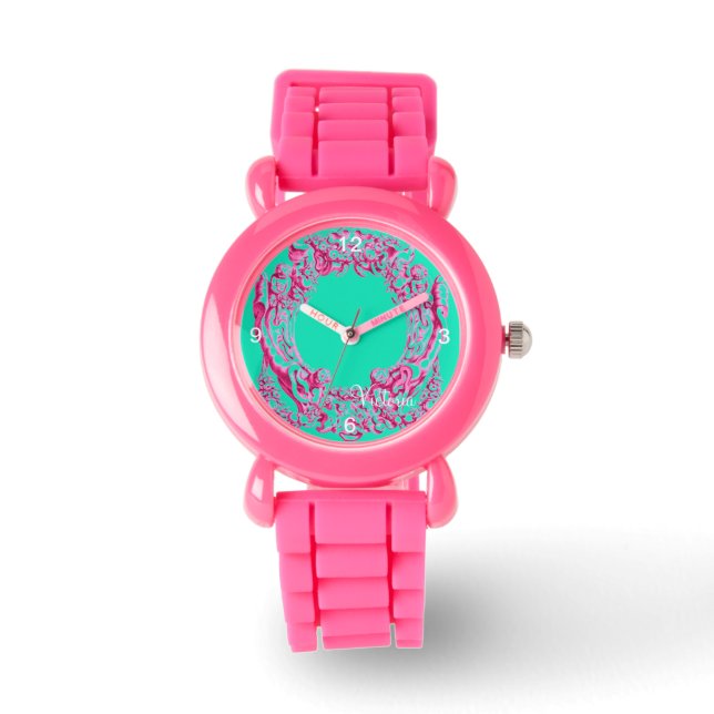 Cute Cherub  Kinder glitterriem Horloge (Voorkant)