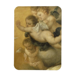 Cute Cherubs detail van een Annunctitie - Fine Art Magneet
