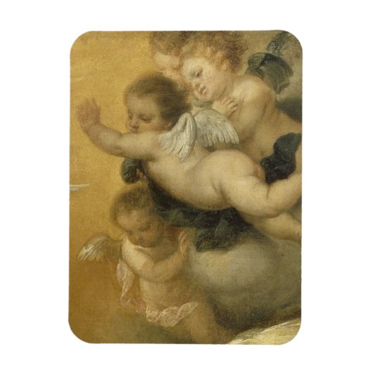 Cute Cherubs detail van een Annunctitie - Fine Art Magneet (Verticaal)