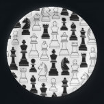 Cute Chess Board Games Kids Birthday Papieren Bordje<br><div class="desc">Viel de verjaardag van je favoriete schaakspeler op met dit leuke collectie van een schaakspel op verjaardagsfeestje! Geweldig voor kinderen en volwassen schaakliefhebbers!</div>