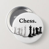 Cute Chess Piments Ronde Button 7,6 Cm (Voorkant /achterkant)