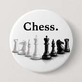 Cute Chess Piments Ronde Button 7,6 Cm (Voorkant)