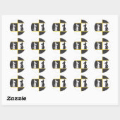 Cute Chess Ronde Sticker (Vel)