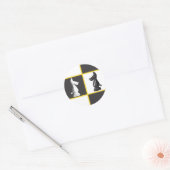 Cute Chess Ronde Sticker (Envelop)