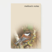 Cute Chestnut Backed Chickadee Songbird in Tree Post-it® Notes (Voorkant)