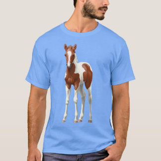 Cute Chestnut Paint Horse Foal T-shirt
