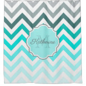 Cute Chevron Pattern Douchegordijn (Voorkant)