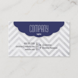 Cute Chevron Professional Visitekaartje