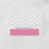 Cute Chevron Professional Visitekaartje (Achterkant)
