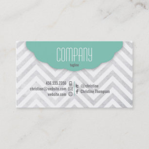 Cute Chevron Professional Visitekaartje