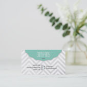 Cute Chevron Professional Visitekaartje (Staand voorkant)