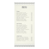 Cute Chevron Stripes-rackkaart Reclamekaart (Achterkant)