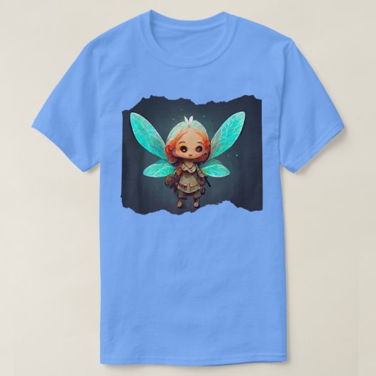 Cute Chibi Anime Faery Fairy Fairycore T-shirt (Design voorkant)