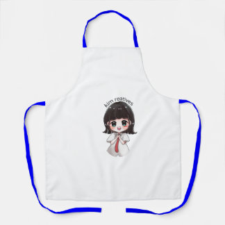 Cute Chibi Anime Meisje Keuken Schort