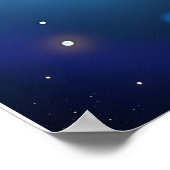 Cute Chibi Astronaut Girl Space Explorer Kawaii Poster (Hoek)