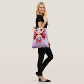 Cute Chibi Fee-engel Paarse Jurk Schoudertas Tote Bag (Op model)