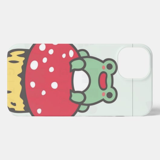Cute Chibi frog Phone case- iPhone 13 iPhone Hoesje (Achterkant horizontaal)
