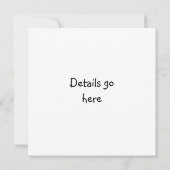 Cute chibi girl met konijnenoorts kaart (Achterkant)