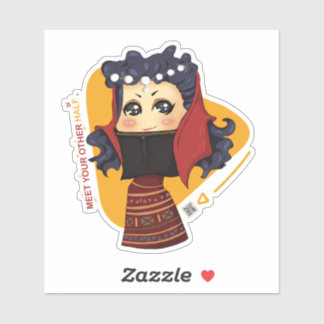 cute chibi girl Sticker