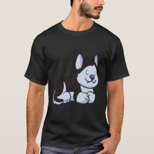 Cute Chibi Husky wacht op je T-shirt