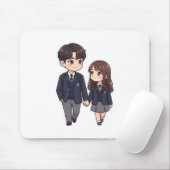 Cute Chibi K-drama Schoolkoppel Muismat (Met muis)