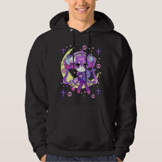 Cute Chibi Kawaii Anime Girls Pastel Goth for Hoodie