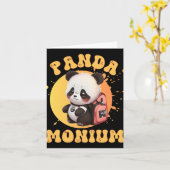 Cute Chibi Kawaii Panda Name School Year On Back B Kaart (Gele Bloem)