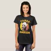 Cute Chibi Kawaii Panda Name School Year On Back B T-shirt (Voorkant volledig)