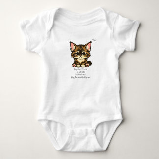 Cute Chibi Maine Coon Kitten Baby Bodypakje Romper