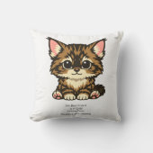 Cute Chibi Maine Coon Kittens Kussen Voor De Babyk (Voorkant)